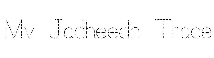 Mv Jadheedh Trace  font caratteri gratis