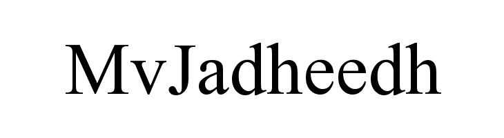Mv Jadheedh Font