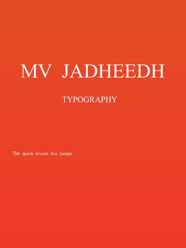 Mv Jadheedh Poster