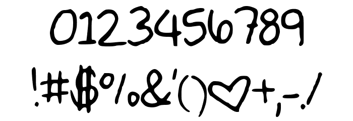 MWBubbly Font OTHER CHARS