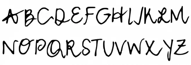 MWCurly 字体 大写