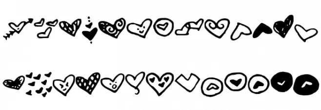 MWHeart फ़ॉन्ट लोअरकेस