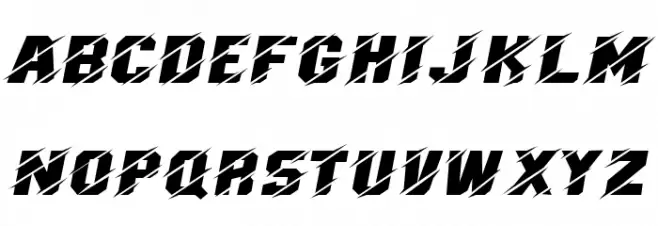 MX Regular Caratteri MAIUSCOLE