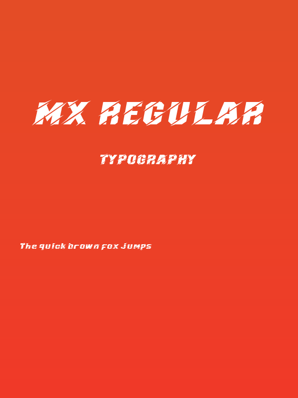 MX Regular Poster