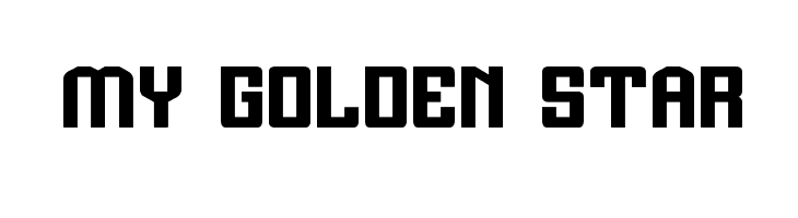 MY GOLDEN STAR Font