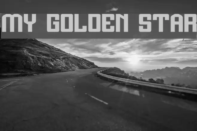 MY GOLDEN STAR Font examples