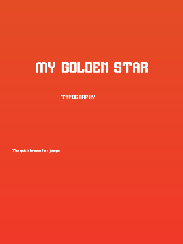 MY GOLDEN STAR Poster