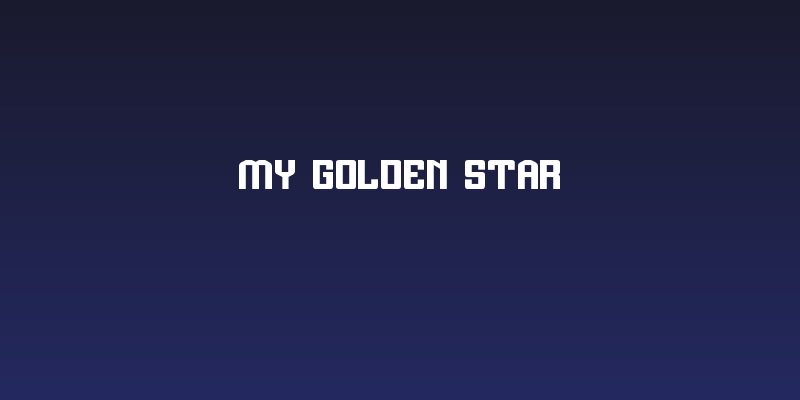 MY GOLDEN STAR Social Header