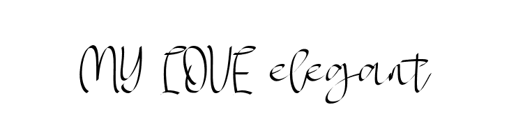 MY LOVE elegant  font caratteri gratis