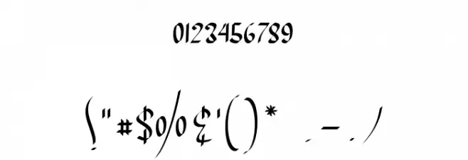 MY LOVE elegant Font OTHER CHARS