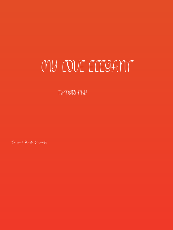 MY LOVE elegant Poster