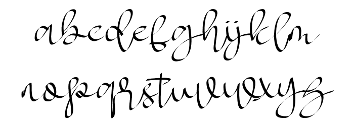 MYLOVEelegant Font LOWERCASE