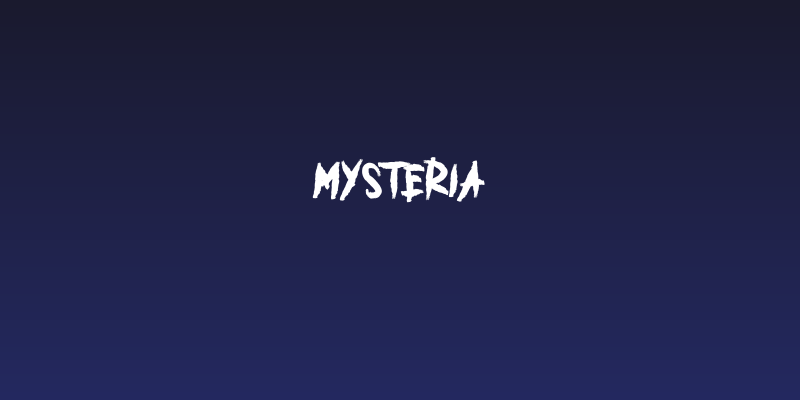 MYSTERIA Social Header