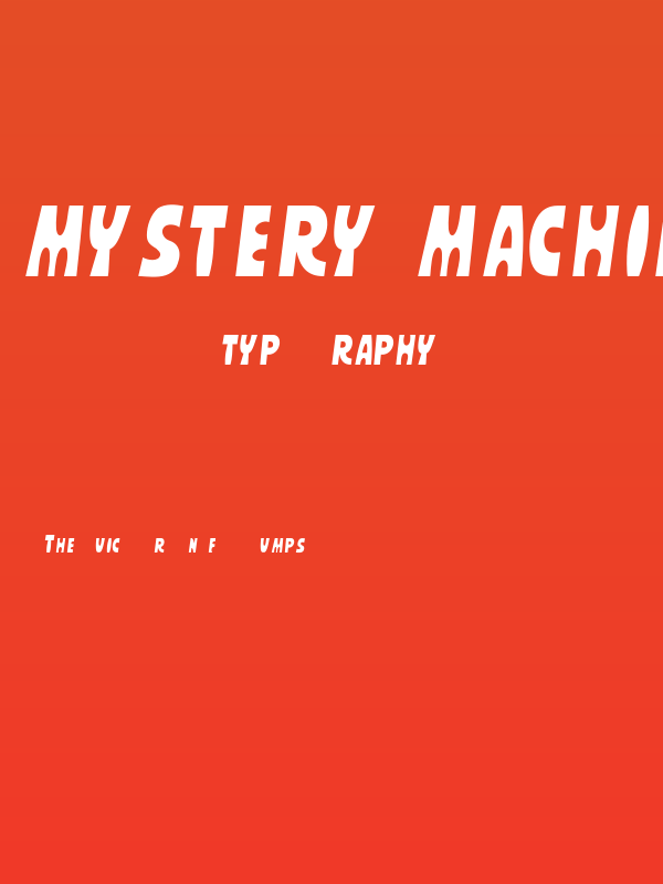 MYSTERY MACHINE Poster