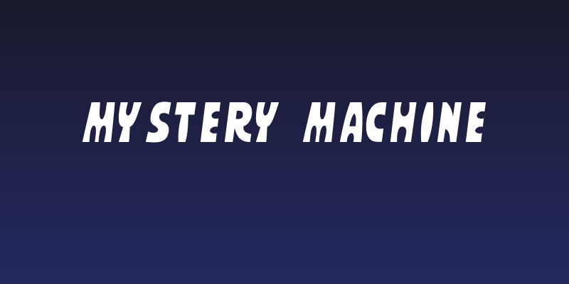 MYSTERY MACHINE Social Header