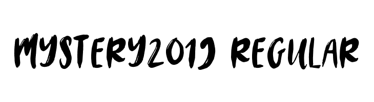 MYSTERY2019-Regular  Frei Schriftart Herunterladen