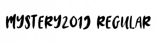 MYSTERY2019-Regular  Descarca Fonturi Gratis