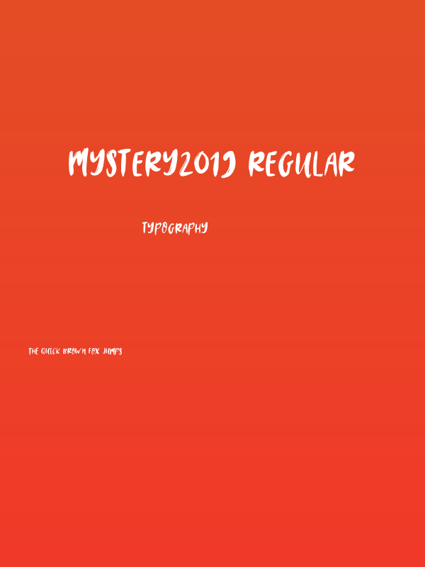 MYSTERY2019-Regular Poster
