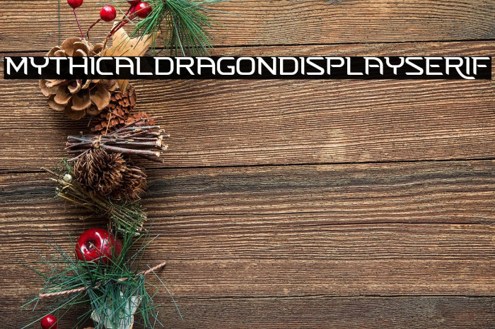 MYTHICALDRAGON Display Serif Example 1