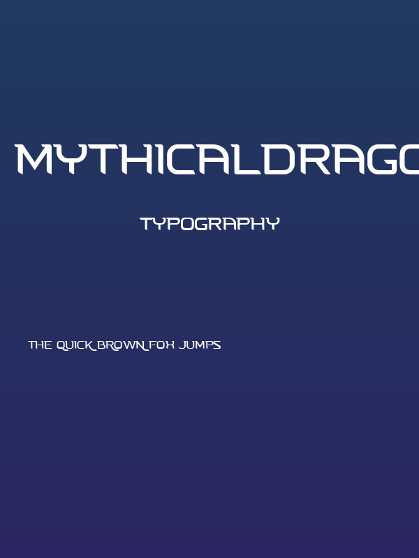 MYTHICALDRAGON Display Serif Poster