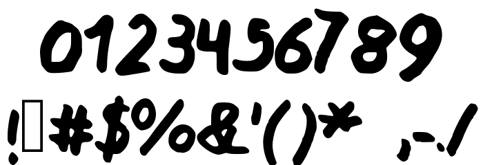 My Awesomated Handwriting Medium Font OTHER CHARS