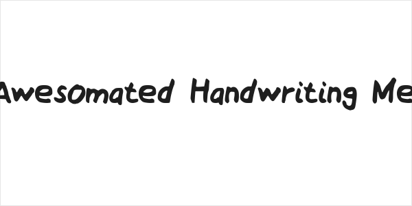 My Awesomated Handwriting Medium Logo