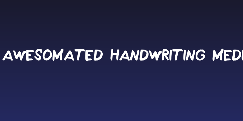 My Awesomated Handwriting Medium Social Header