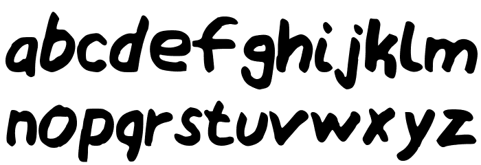 My Awesomated Handwriting Medium Font LOWERCASE