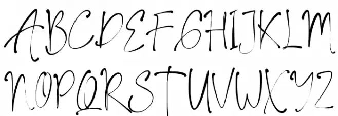 My Beautiful Story Schriftart Groß