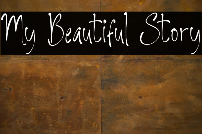 My Beautiful Story Example 1