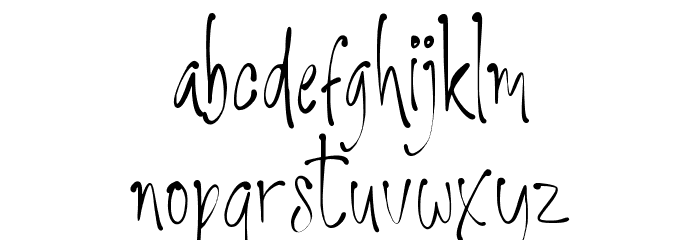 My Beautiful Story Font LOWERCASE