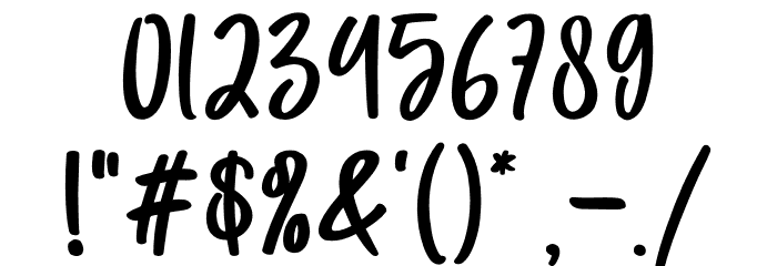 My Beloved Font OTHER CHARS