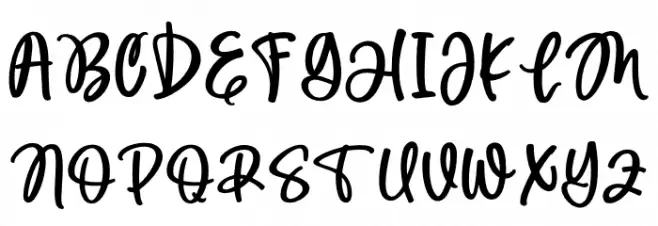 My Beloved Font UPPERCASE