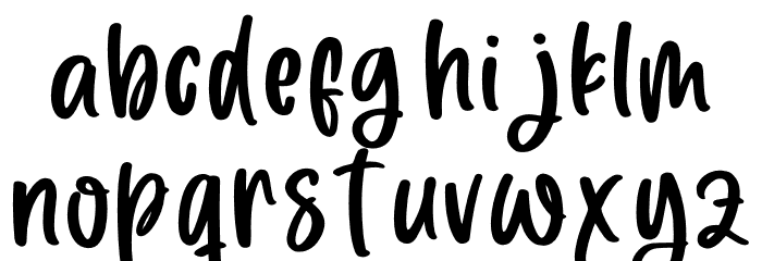 My Beloved Font LOWERCASE