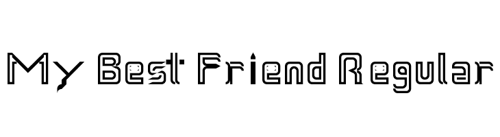 My Best Friend Regular  免费字体下载
