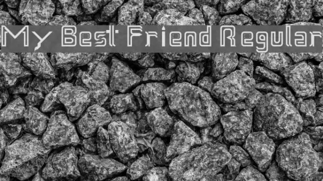 My Best Friend Regular Font examples