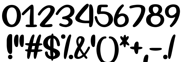 My Best Shot Regular Font OTHER CHARS
