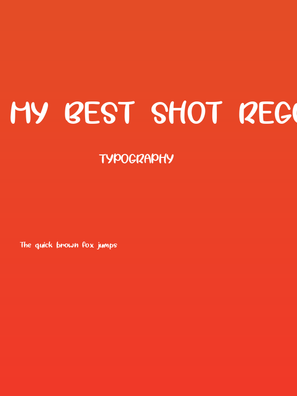 My Best Shot Regular Poster