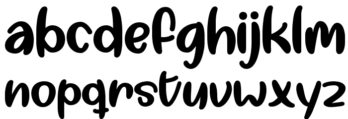 My Best Shot Regular Font LOWERCASE