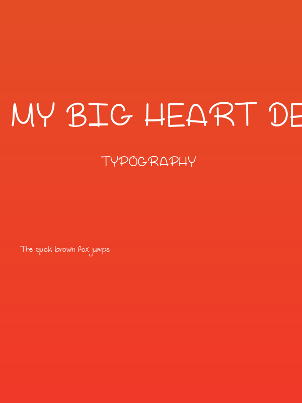 My Big Heart Demo Poster