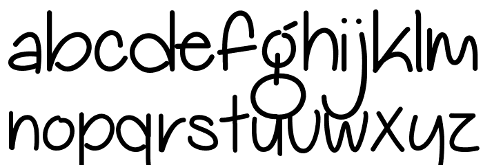 My Big Heart Demo Font LOWERCASE