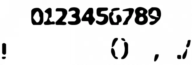 My Biopsy Font OTHER CHARS