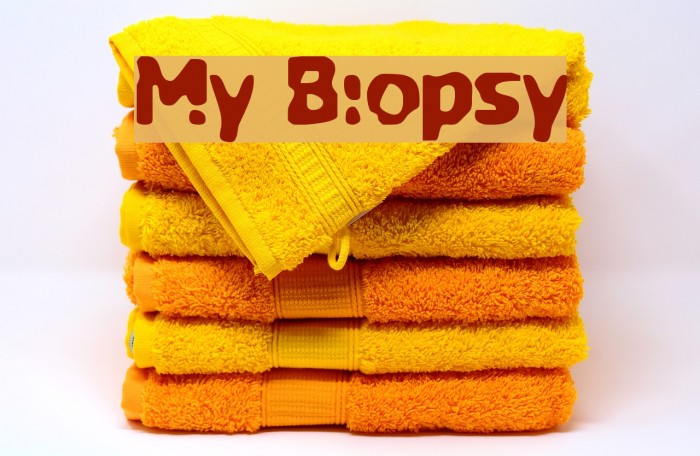 My Biopsy Font examples