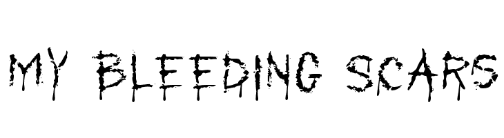 My Bleeding Scars Font