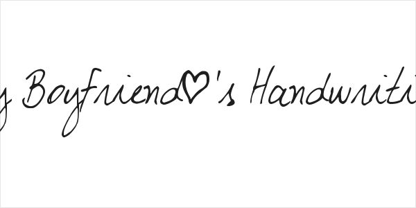 My Boyfriend's Handwriting Logo