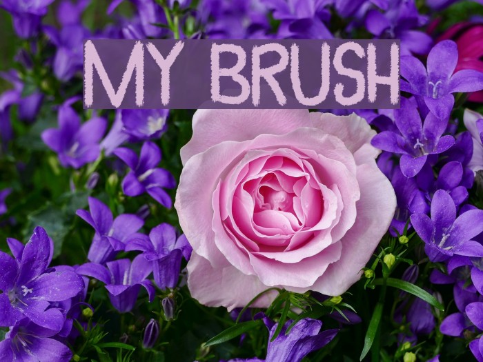 My Brush Font examples