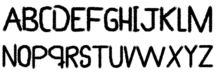 My Brush Font LOWERCASE