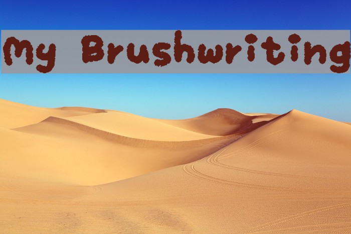 My Brushwriting Example 1