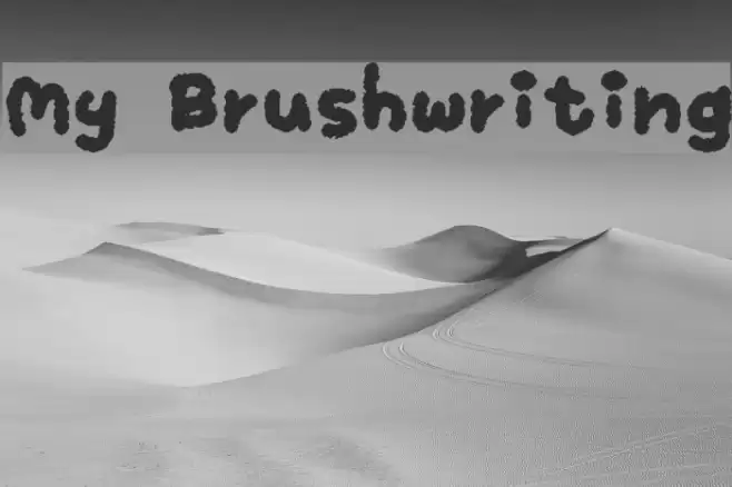 My Brushwriting Font examples