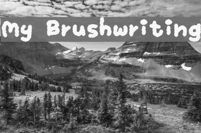 My Brushwriting Font examples